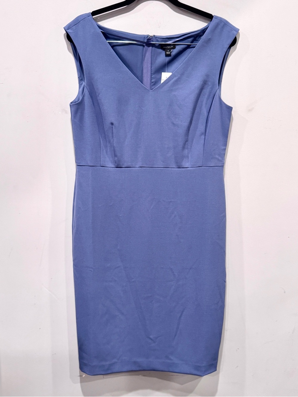 Ann Taylor Women’s Sapphire Blue Seasonless Stretch Sheath Dress Size 10 NWT - Picture 4 of 12